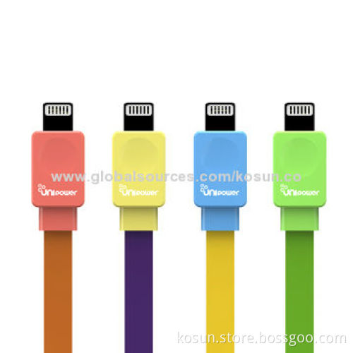 1M FLat Cable for iPhone, iPod, iPad